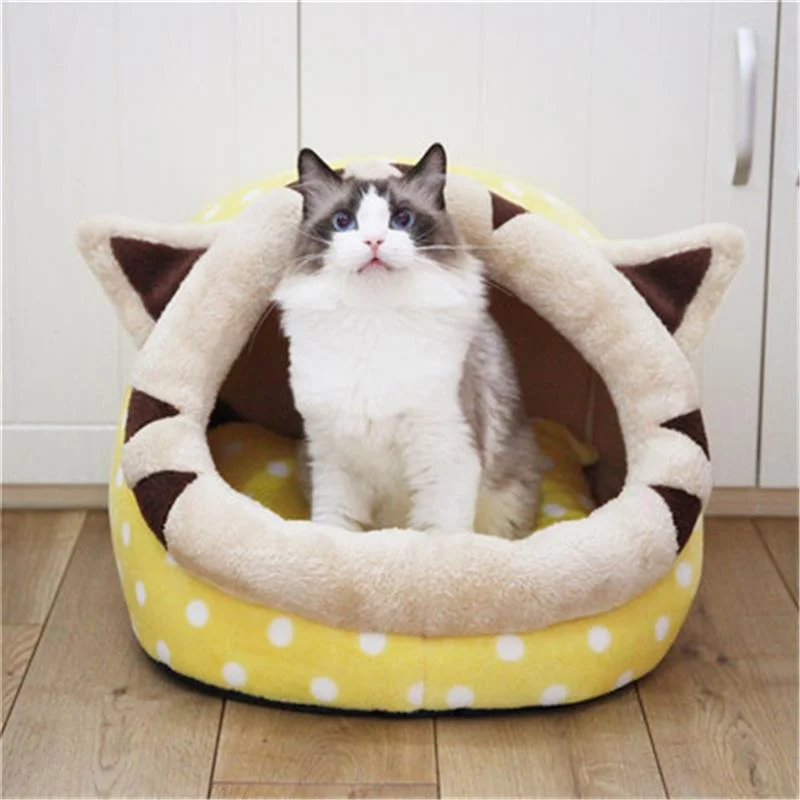 High Quality Cotton Plush Cat Cave House