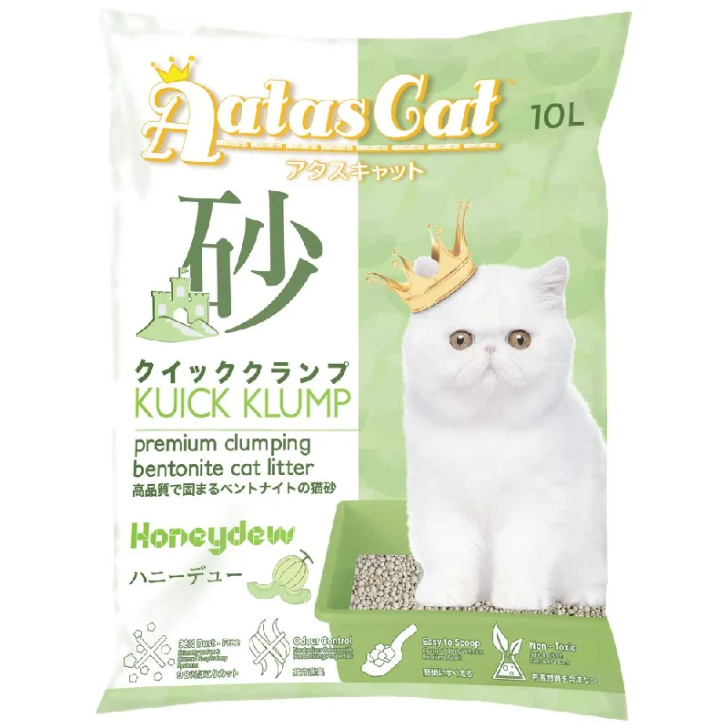 Aatas Cat Kuick Klump Bentonite Cat Litter Honeydew 10L