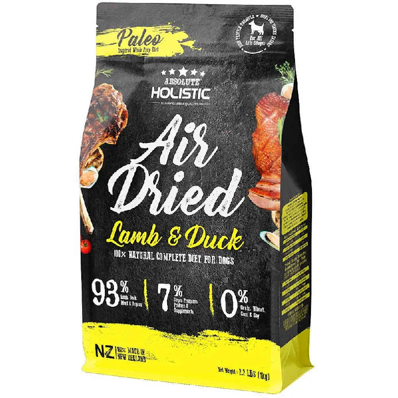 'BUNDLE DEAL': Absolute Holistic Air Dried Lamb & Duck Dog Food 1kg