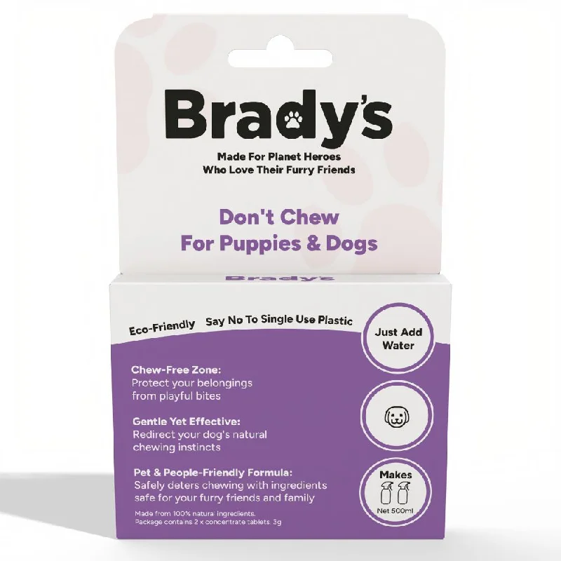 Brady's Don't Chew Spray Tablet for Puppies & Dogs