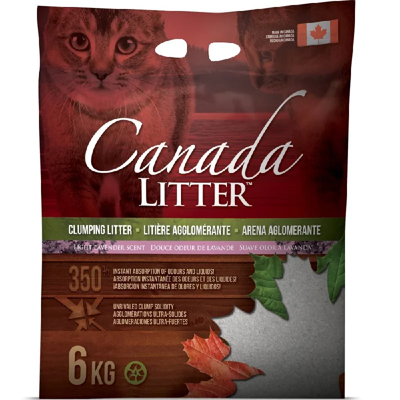 Canada Clumping Clay Cat Litter - Lavender Scent 6kg