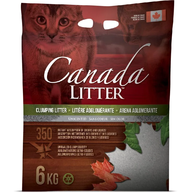 Canada Clumping Clay Cat Litter - Unscented 6kg