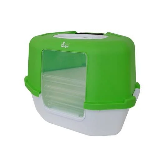 Cat Love Space Saver Corner Hooded Cat Pan Green