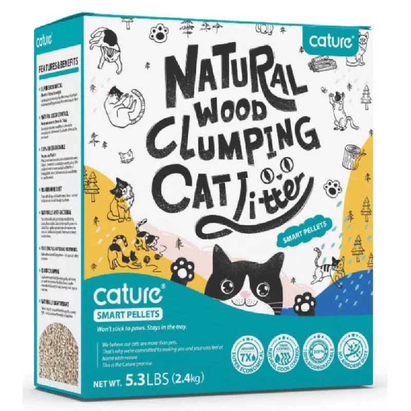 Cature Smart Pellets Natural Wood Clumping Cat Litter