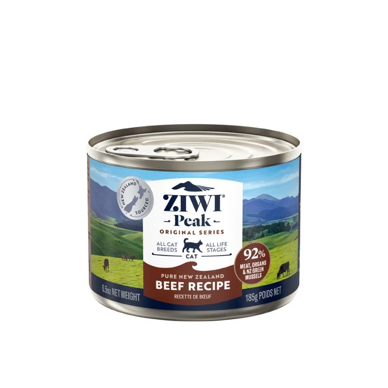 Ziwi Peak Wet Cat Food Beef Canned 185G