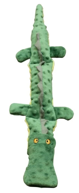 Ethical Pet Skineeez Extreme Triple Squeak Crocodile Dog Toy