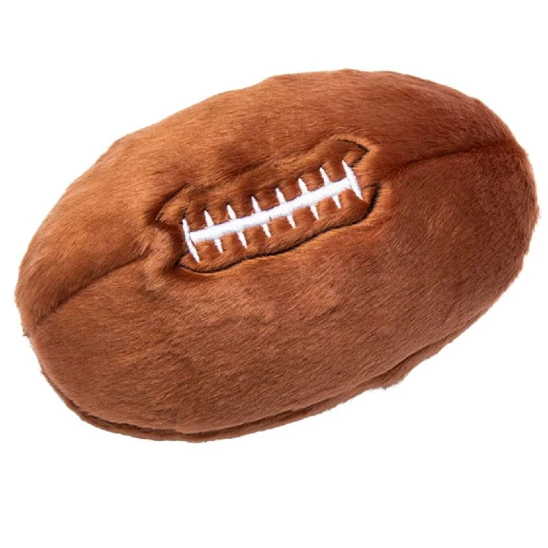 Fluff & Tuff Football Plush Dog Toy