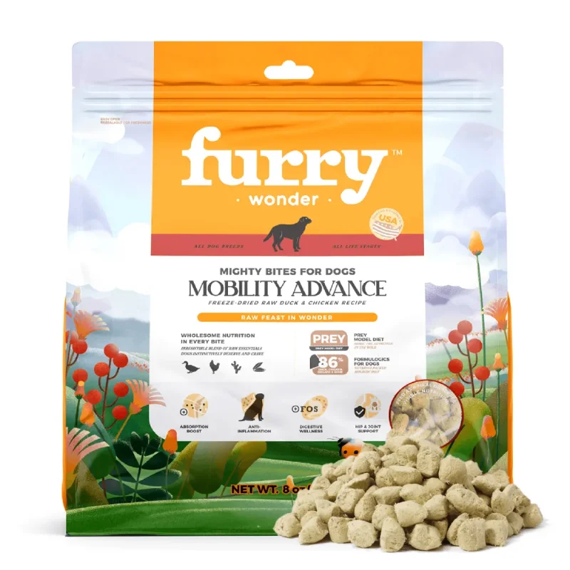 Furry Wonder Mobility Advance Freeze-dried Raw Recipe For Dogs (2 Sizes)