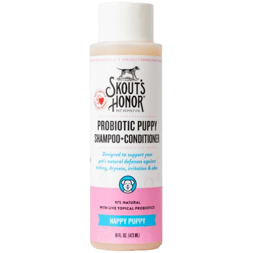 Happy Puppy (Lilac and Linen) Probiotic Dog/Cat Shampoo & Conditioner (2-In-1) - Skout's Honor