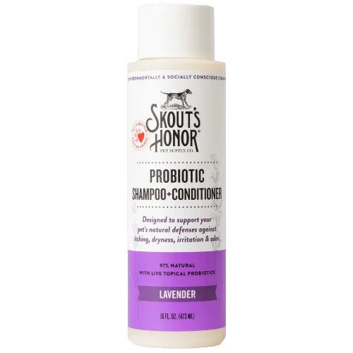 Lavender Probiotic Dog/Cat Shampoo & Conditioner (2-In-1) - Skout's Honor