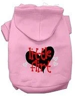 Little Flirt Screen Print Dog Hoodie in Many Colors