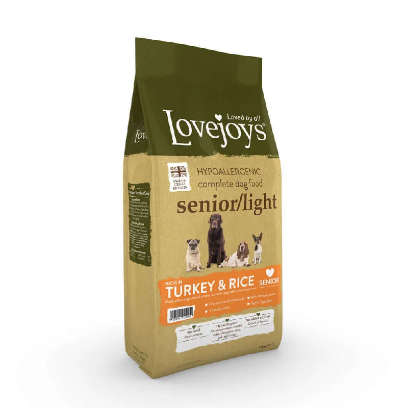 Lovejoys Turkey Hypoallergenic Complete Senior/Light Dog Food