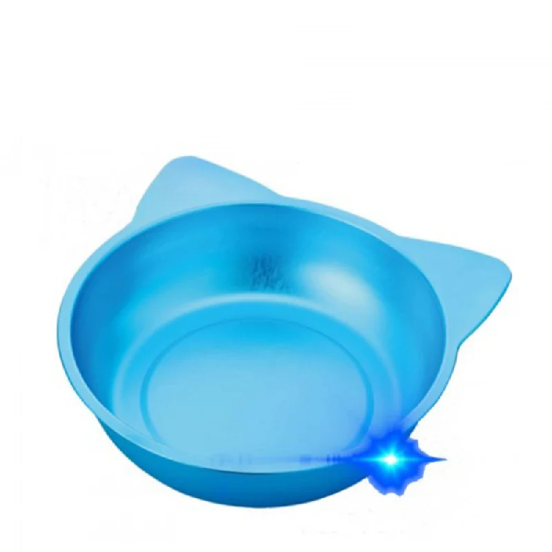 Marukan Cool Cat Shape Aluminum Pan for Cats Blue (CT-502)