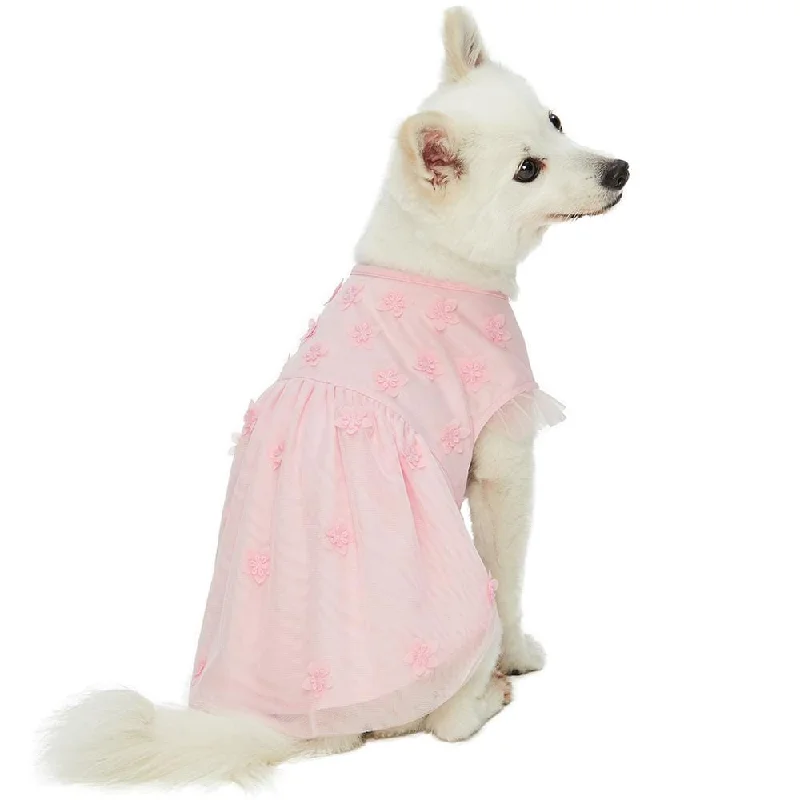 My Little Princess Dog Tulle Dress with Dainty Flower