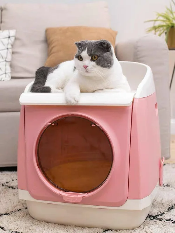 PAKEWAY Tomcat Pink Free Cabin Cat Litter Box