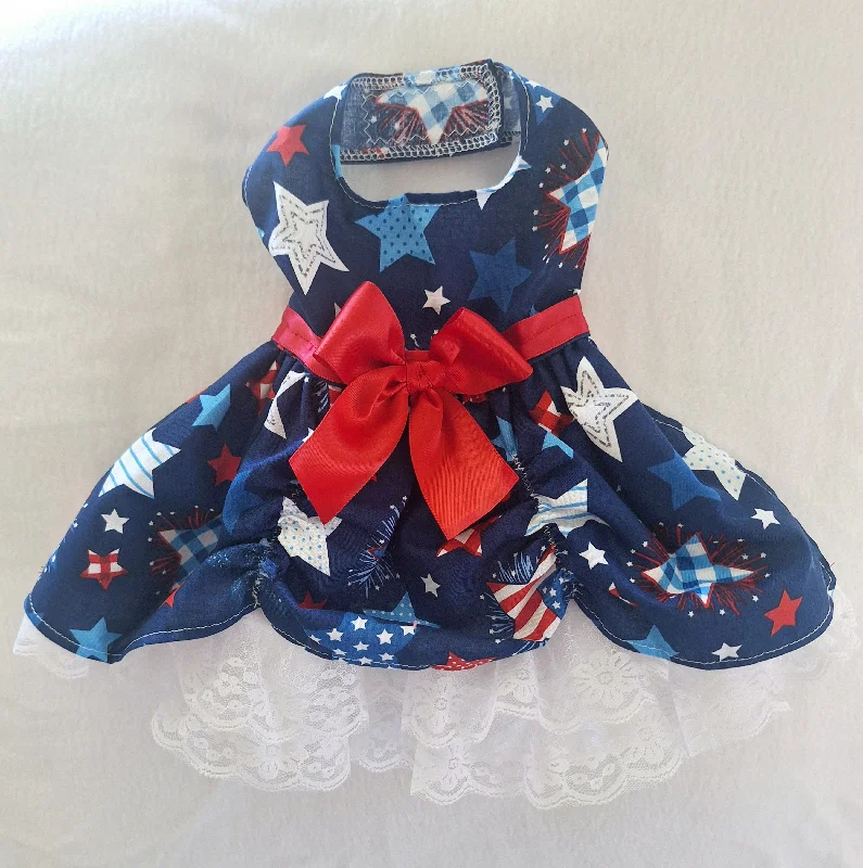 Patriotic Stars and Lace Dress