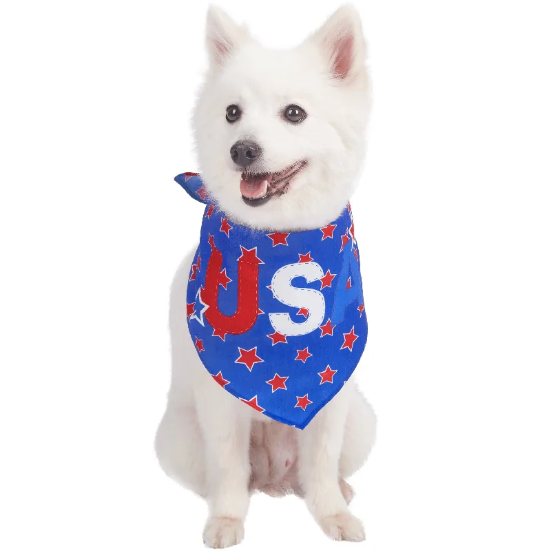 Patriotic 'USA' Designer Dog Bandana