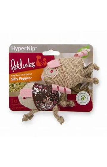 Petlinks HyperNip Silly Piggies: 2 count