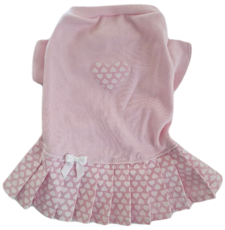 Pink Mini Hearts T Shirt Dress