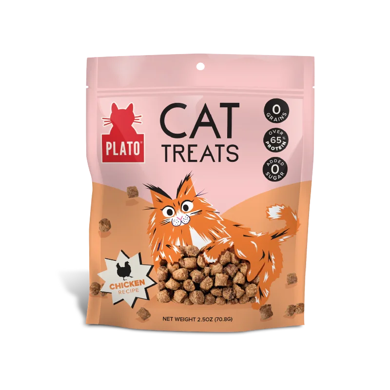 Plato Grain-Free Air Dried Chicken Cat Treats 2.5 oz