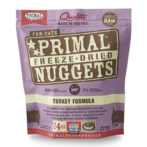 Primal Nuggets Turkey Formula Freeze-Dried Cat Food