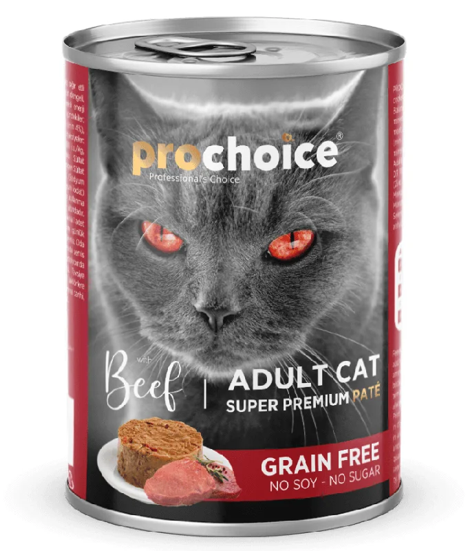 Prochoice - Adult Cat Premium Pate With Beef 400g