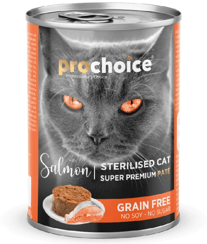 Prochoice - Sterilized Cat Premium Pate With Salmon 400g