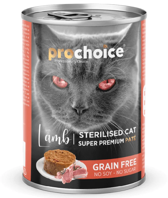 Prochoice - Sterilized Cat Premium Pate With Lamb 400g