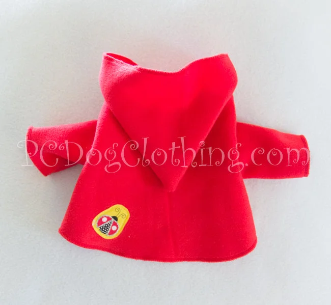 Red Ladybug Dog Hoodie