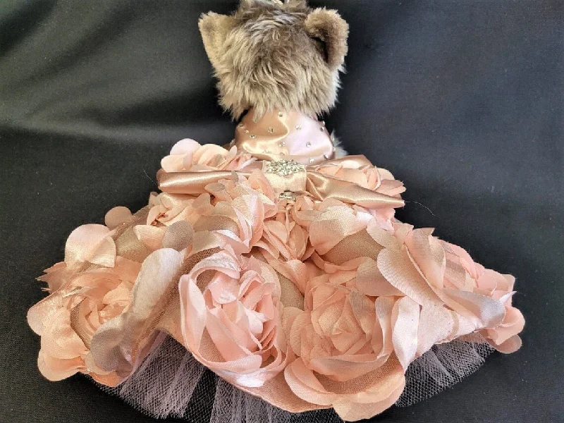 Rose Gold Rosette Dress