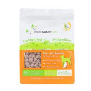 Small Batch Freeze Dried Chicken Bites Dog & Cat Food, 7 oz