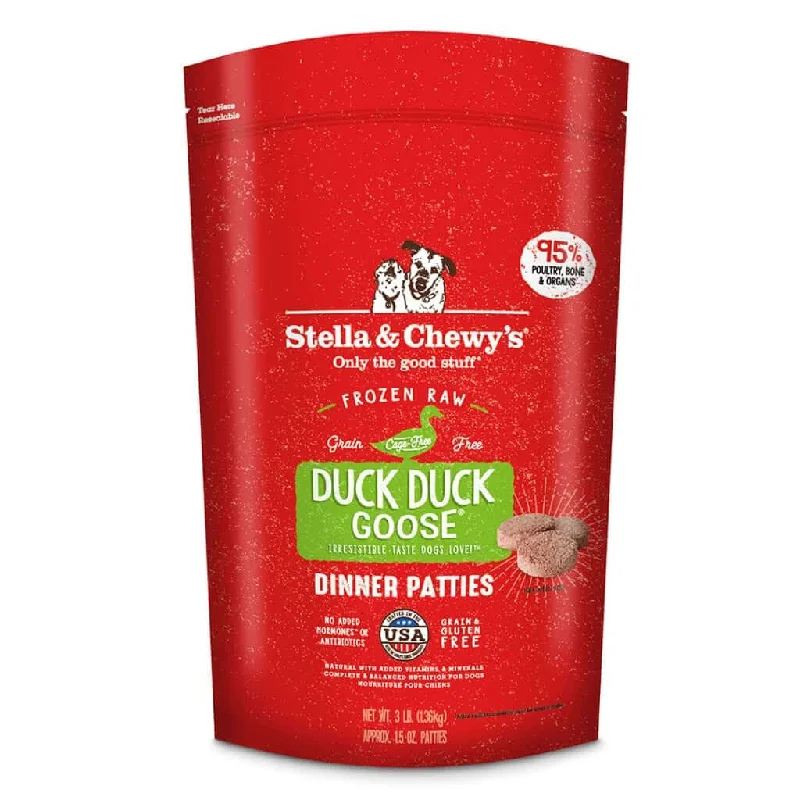 Stella & Chewy's Raw Frozen Duck Duck Goose Dinner Patties Dog Food