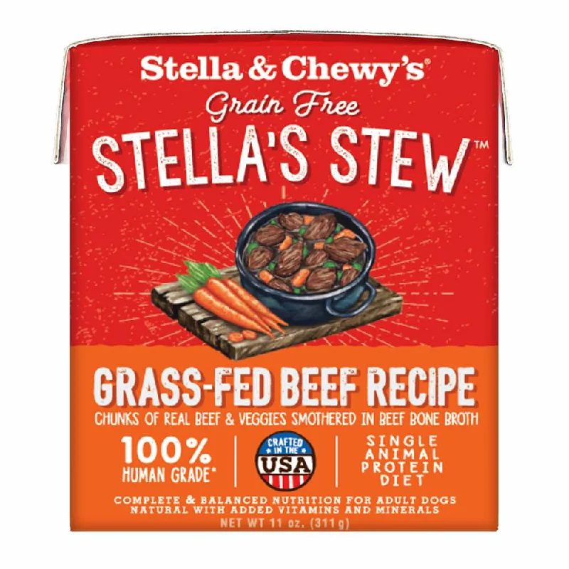 Stella & Chewy’s Stella’s Stew Grass-Fed Beef Grain-Free Adult Wet Dog Food 11oz