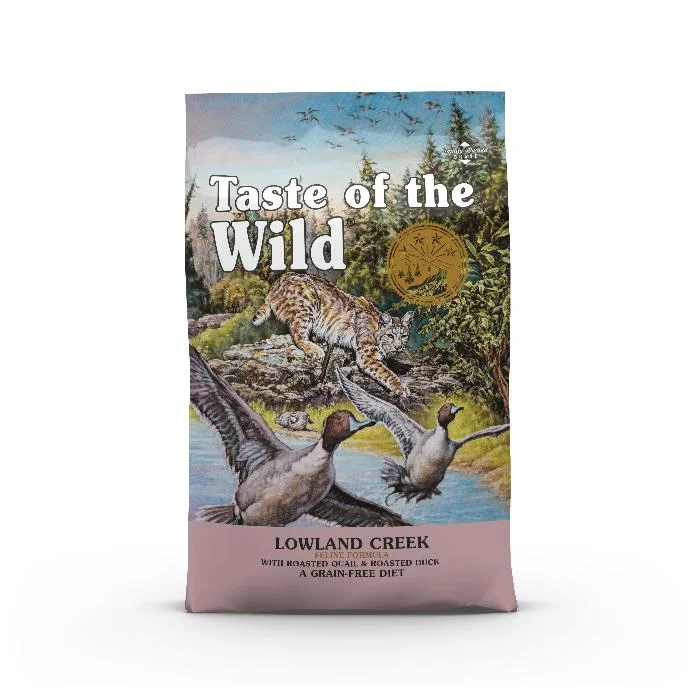 Taste of the Wild Grain Free Lowland Creek Duck Quail Dry Cat Food