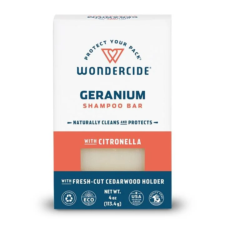 Wondercide Flea & Tick Natural Shampoo Bar for Pets with Citronella & Geranium