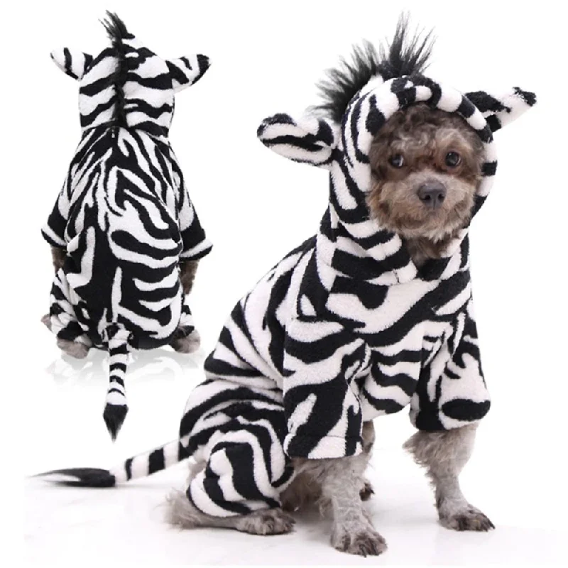 Zebra Jumpsuit Dog Costume