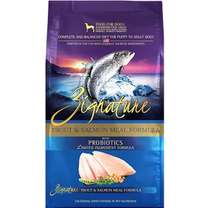 Zignature Trout & Salmon Meal Limited Ingredient Formula Dry Dog Food