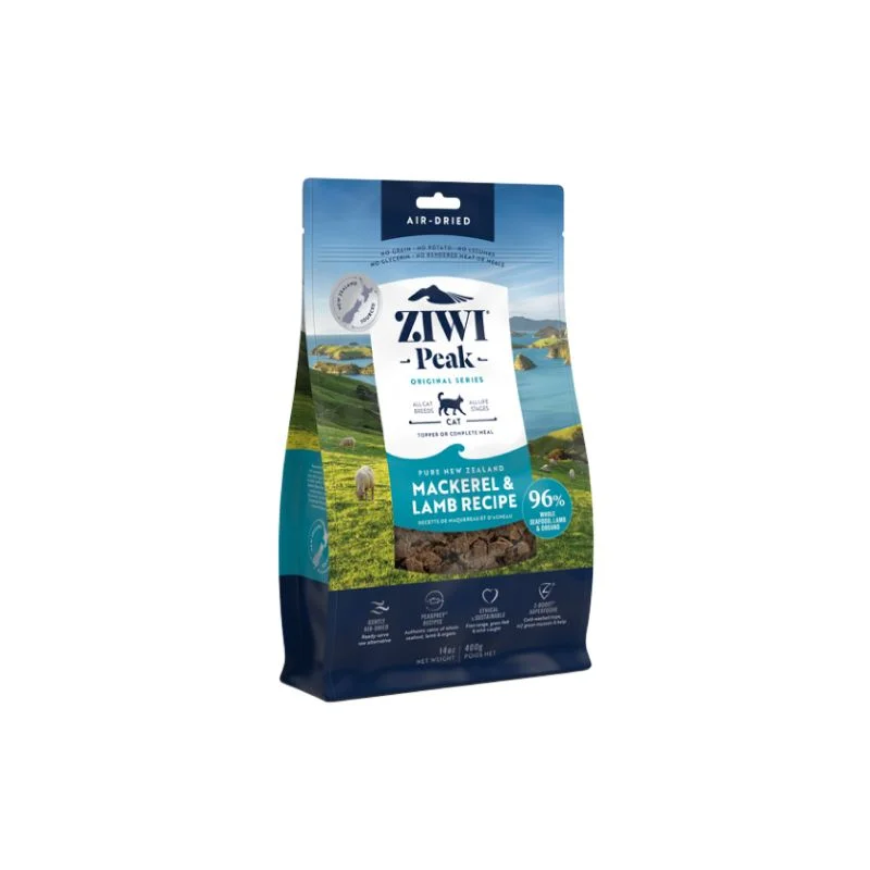 Ziwi Peak Air Dried Mackerel & Lamb Dry Cat Food 400G