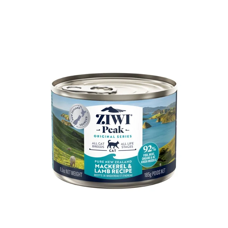 Ziwi Peak Wet Cat Food Mackerel And Lamb Canned 185G