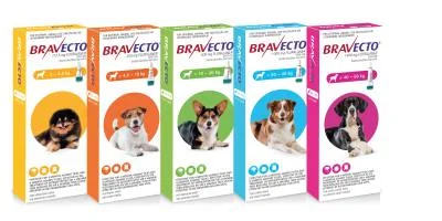 Bravecto Spot On for Dogs (click on size for price)