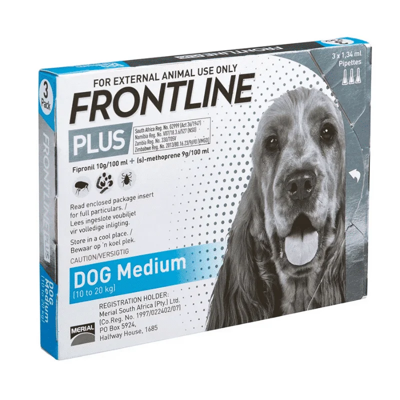 Frontline plus medium dog 10-20kg