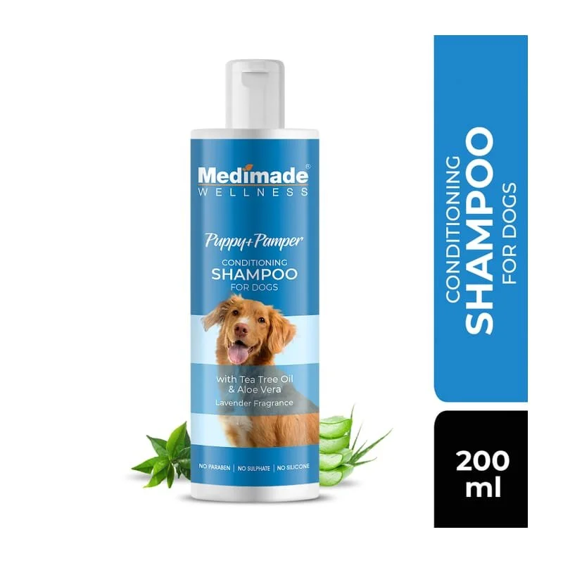 Medimade Conditioning Shampoo for Dogs with Tea Tree Oil & Aloe Vera, 200ml