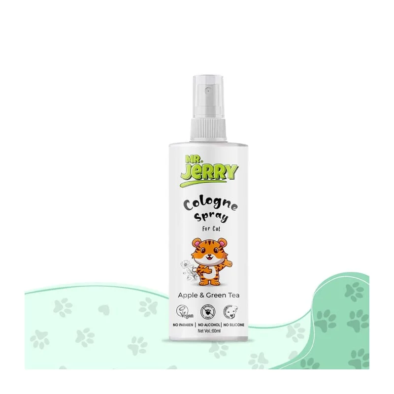 Mr . Jerry Apple & Green Tea Cologne Spray for Cats, 60ml