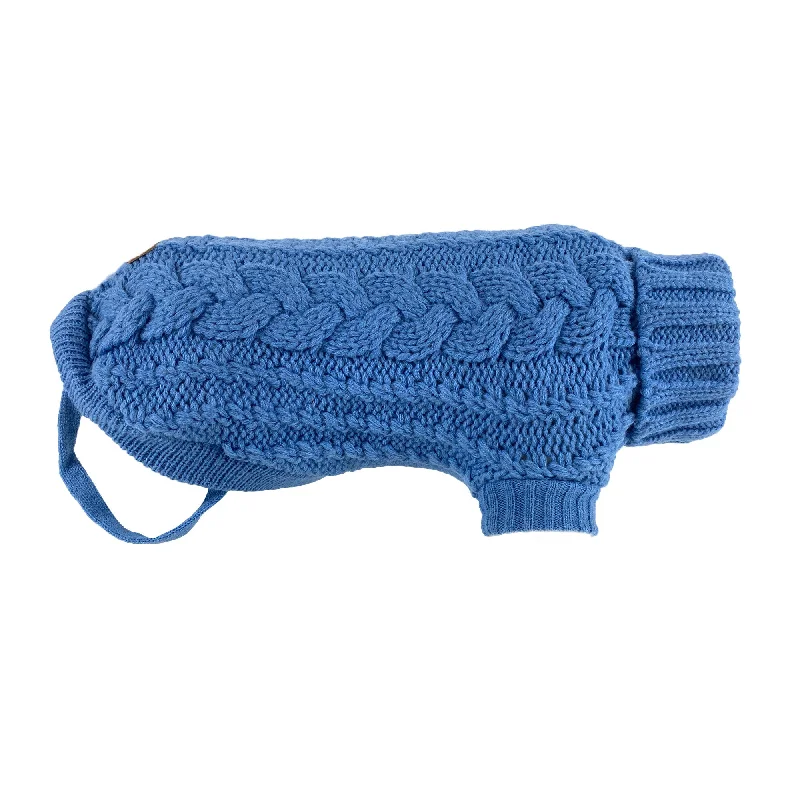 Huskimo French Knit Dog Jumper Indigo Blue 52.5cm Medium***