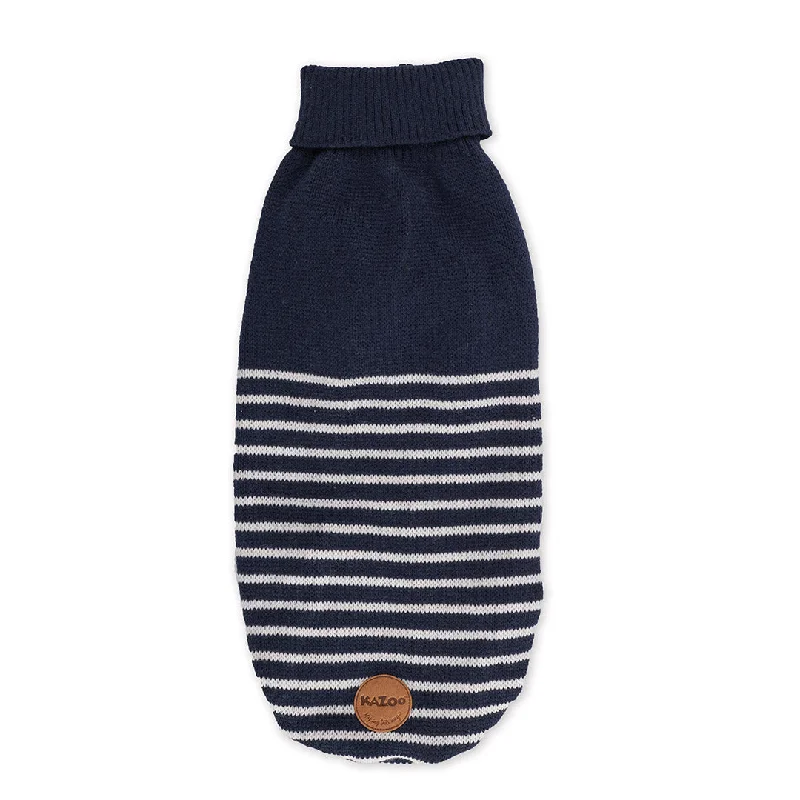 Kazoo Apparel Knit Navy Stripe Jumper Medium 46.5cm ***