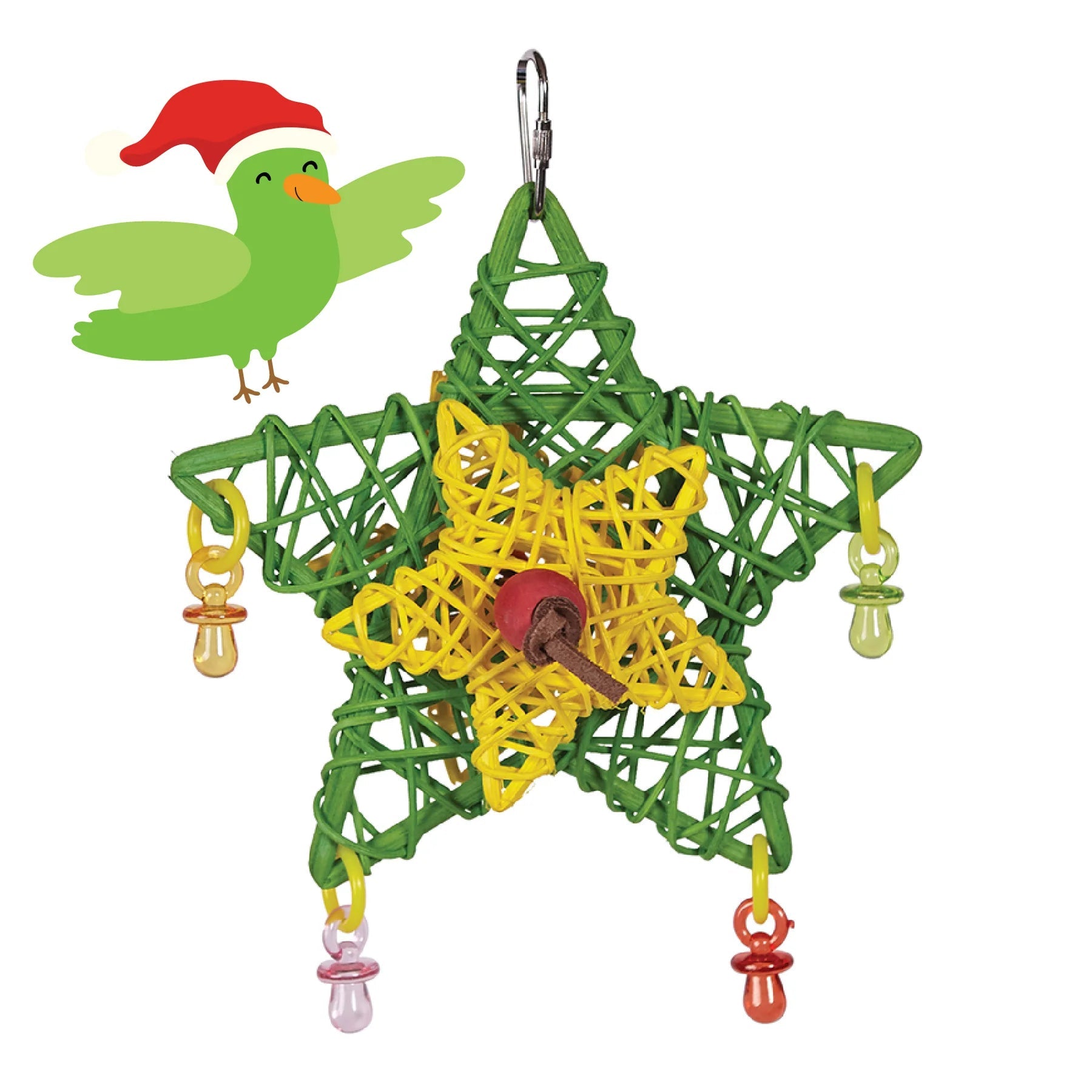 Kazoo Christmas Star Bird Toy